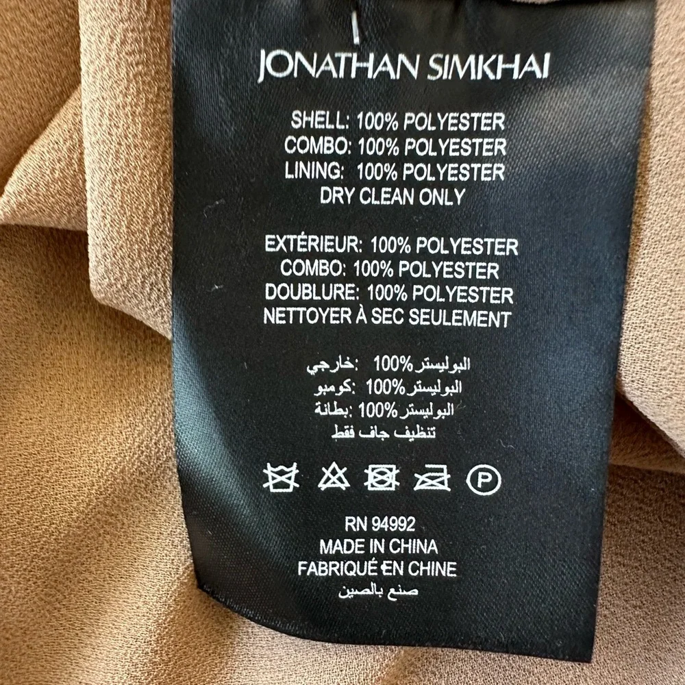NWT JONATHAN SIMKHAI Priya Cutout Printed Chiffon Maxi Dress - Picture 14 of 14